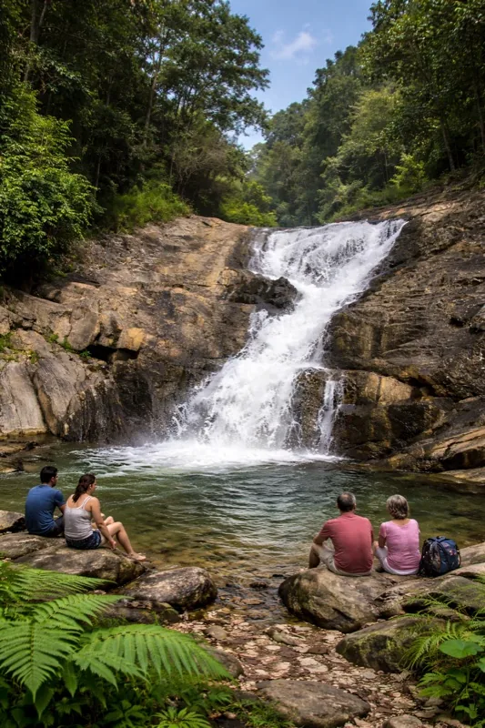 Kanthanpara Waterfalls, Wayanad
