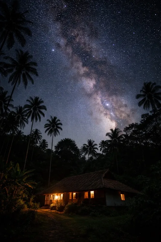 Stargazing Wayanad night sky