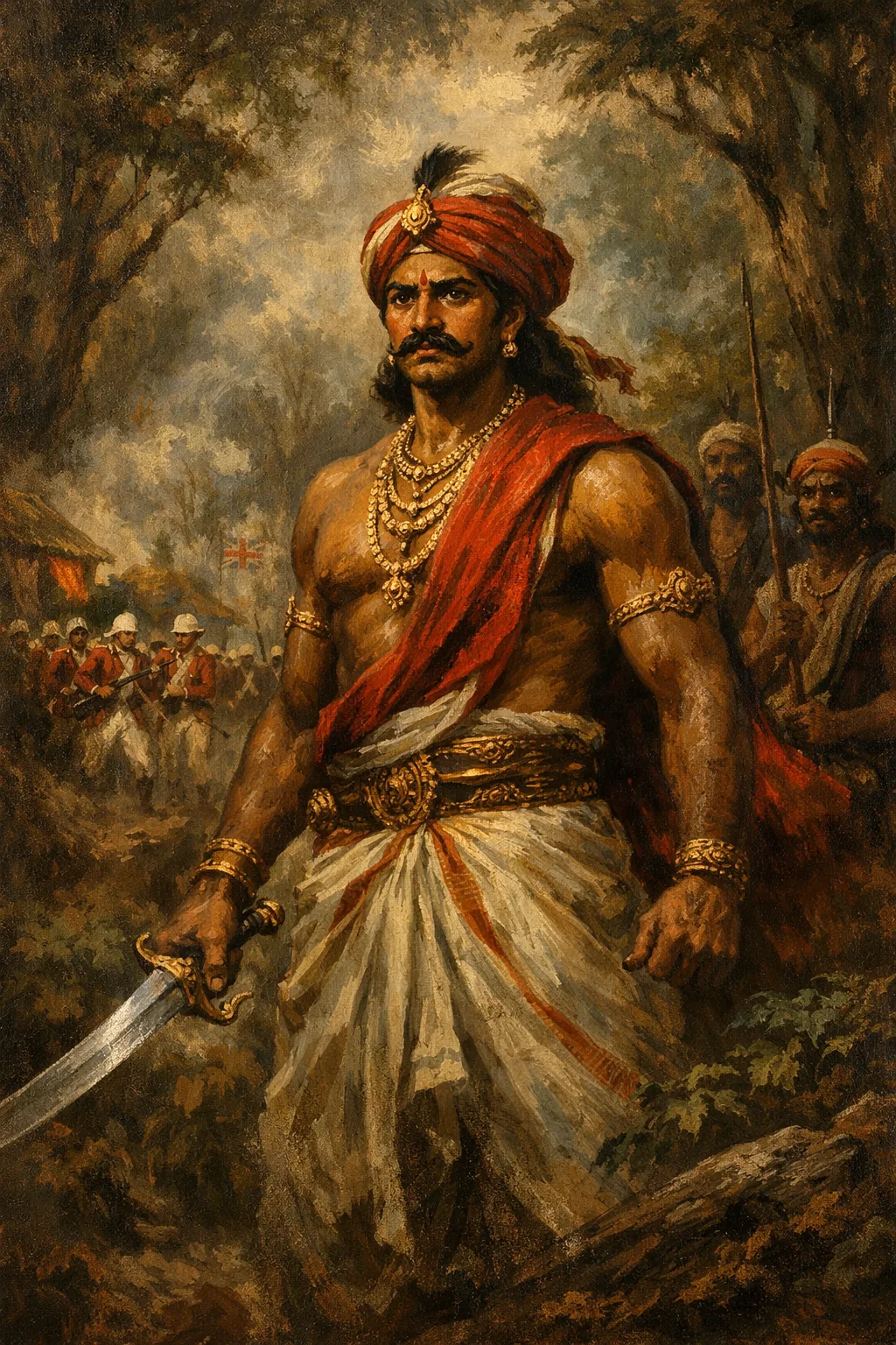 Pazhassi Raja, the Lion of Kerala, in the Wayanad forests